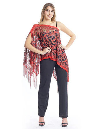 KOKOMO UNLIMITED PAISLEY 7-WAY SCARF-RUST