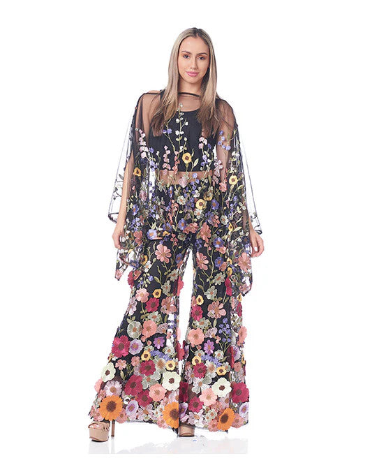 KOKOMO UNLIMITED  3D FLORAL DREAM 7-WAY SCARF