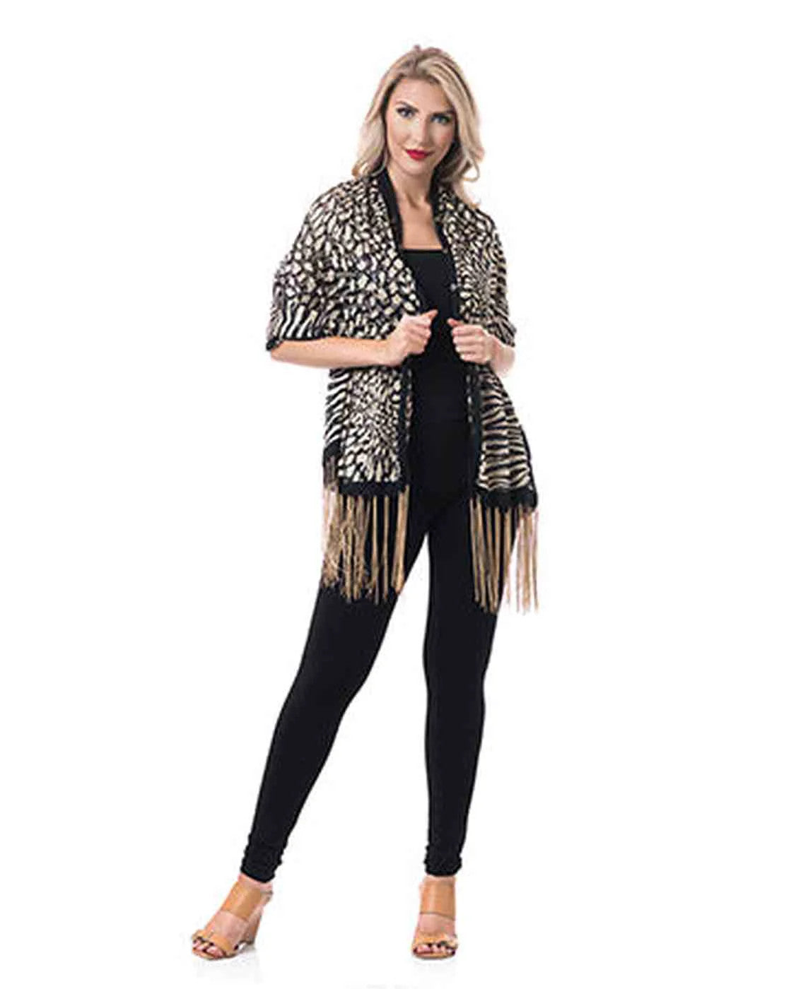 KOKOMO UNLIMITED ANIMAL COLLAGE 7-WAY SCARF