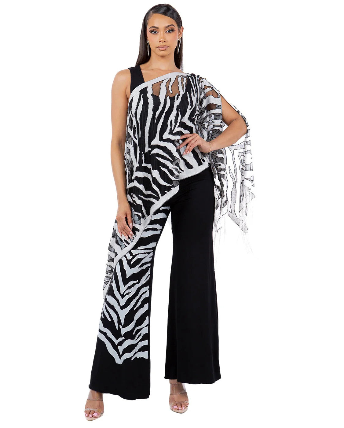KOKOMO UNLIMITED TIGER 7-WAY SCARF 2PC PANT SET