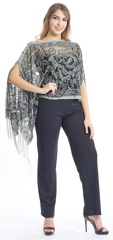 KOKOMO UNLIMITED PAISLEY 7-WAY SCARF-RUST