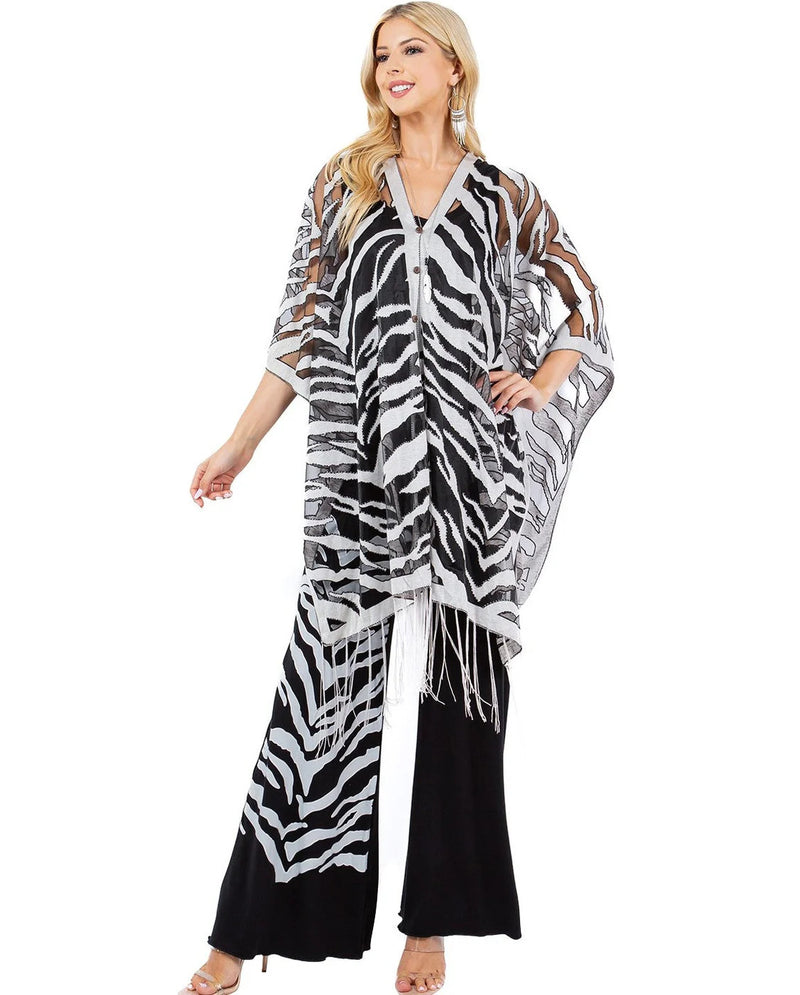 KOKOMO UNLIMITED TIGER 7-WAY SCARF 2PC PANT SET