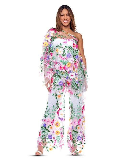 KOKOMO UNLIMITED  3D FLORAL DIVINE 7WAY SCARF