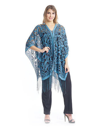 KOKOMO UNLIMITED PAISLEY 7-WAY SCARF-DENIM
