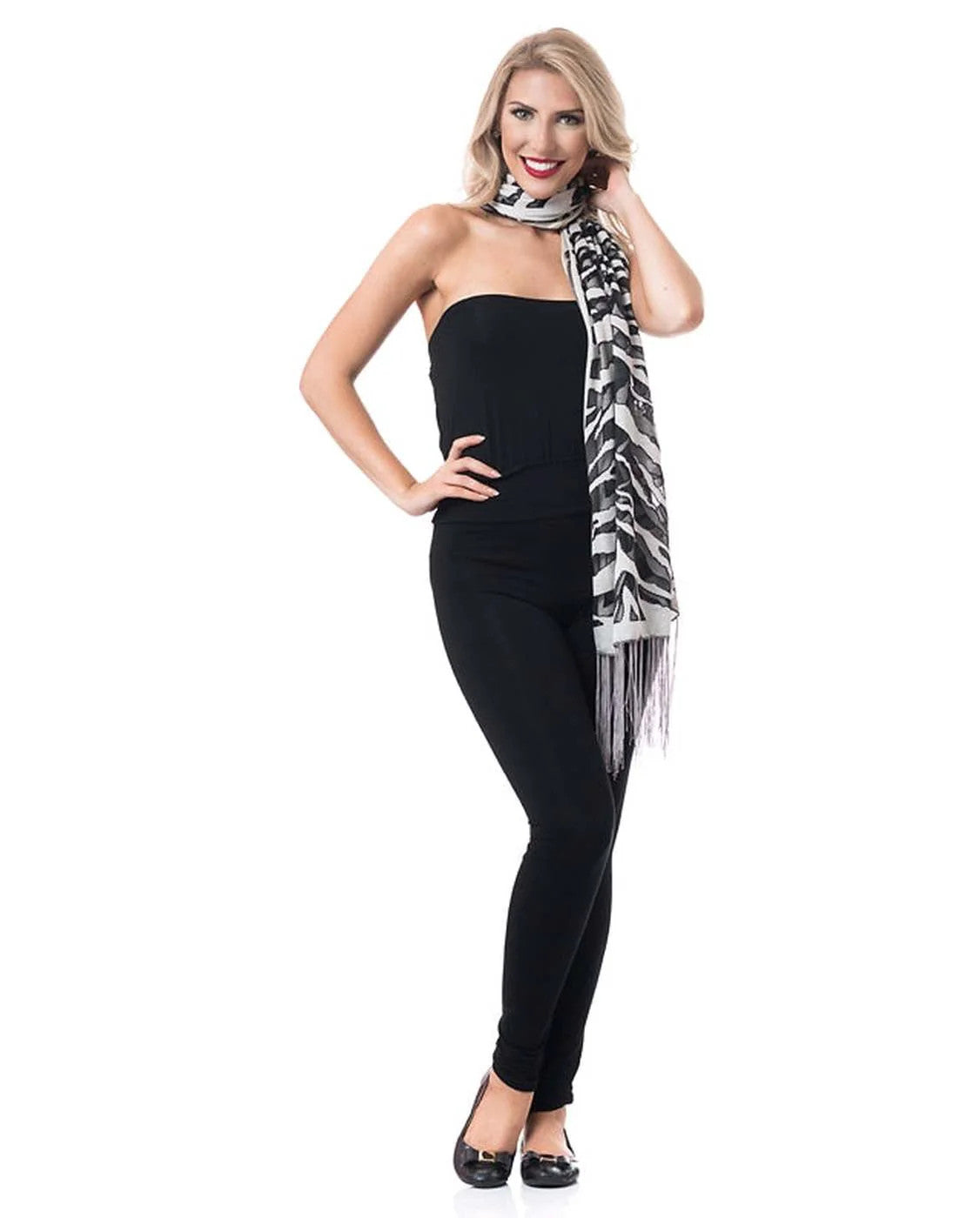 KOKOMO UNLIMITED TIGER 7-WAY SCARF 2PC PANT SET