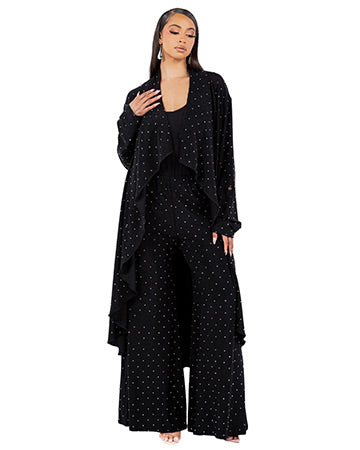 JEWEL RHINESTUD PALAZZO PANT
