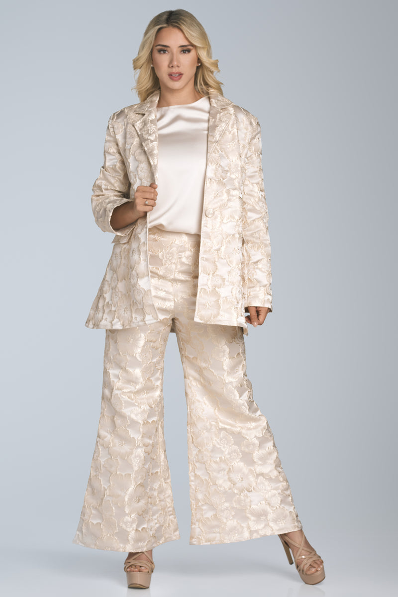 FLORAL BROCADE DUSTER JACKET