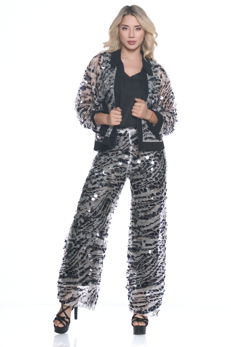 SAFARI ZEBRA PALAZZO PANT