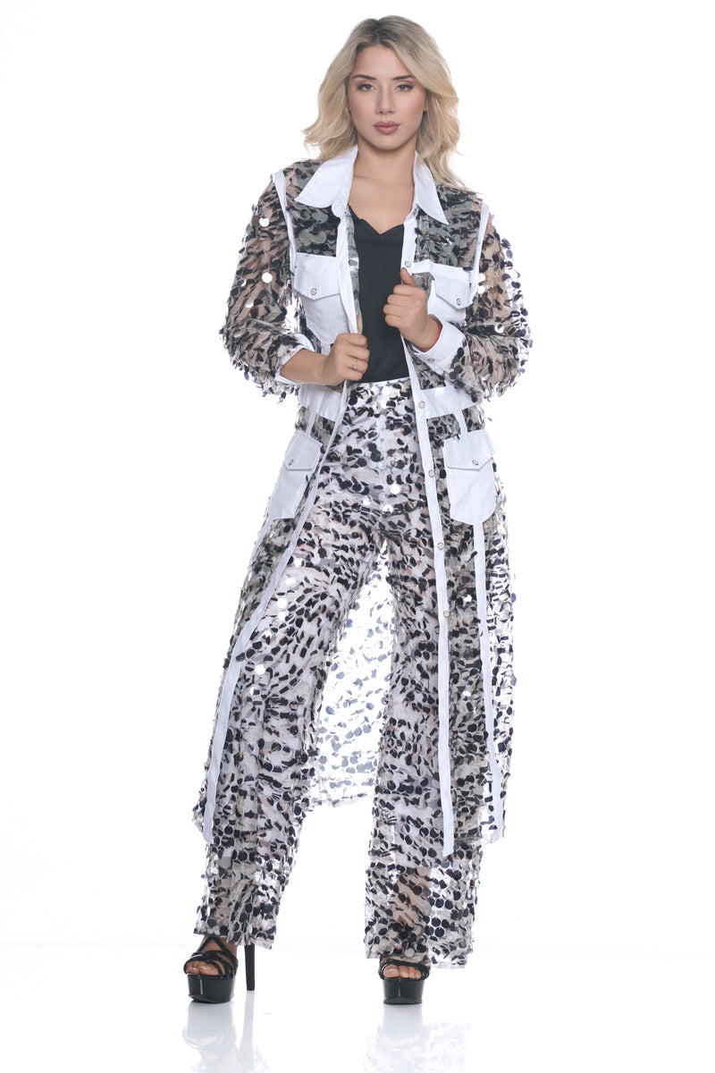 SAFARI ZEBRA DUSTER JACKET