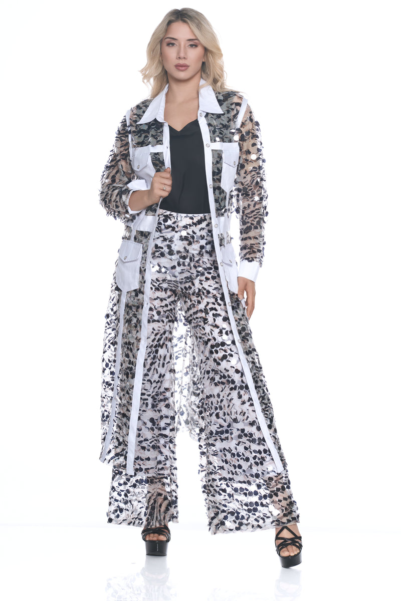 SAFARI ZEBRA PALAZZO PANT
