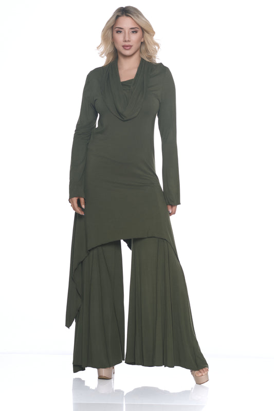 COWL-NECK TUNIC TOP/DRESS