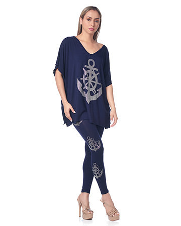 NAUTICLE V-POINT TUNIC TOP