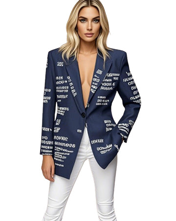 TRAVEL BLAZER DENIM-BLACK