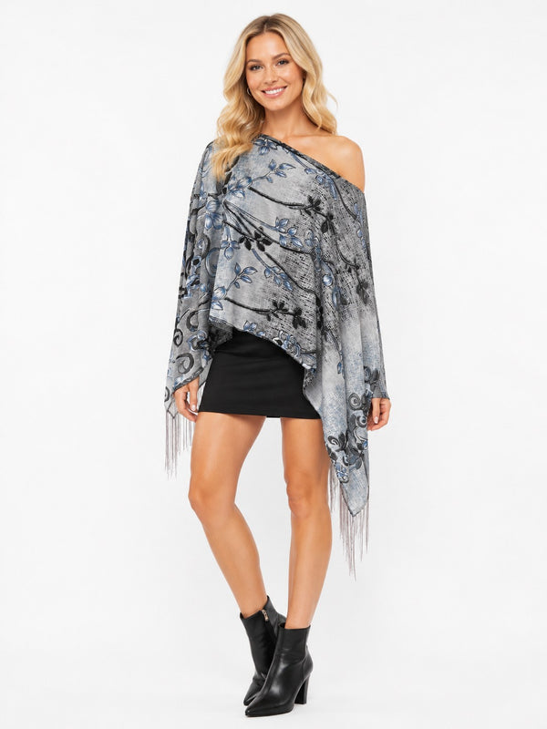 SCROLL FLOWER 7-WAY SCARF