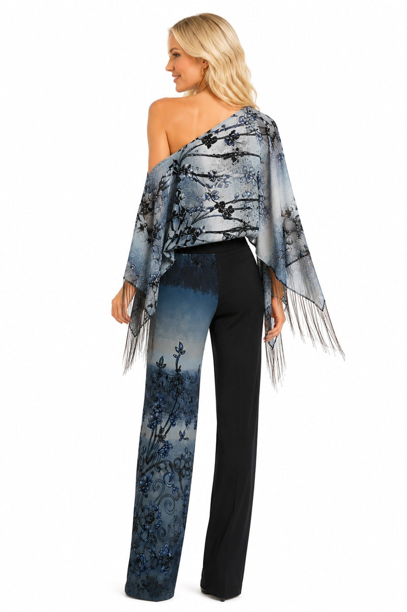 KOKOMO UNLIMITED SCROLL FLOWER 2PC 7-WAY SCARF/ PANT SET