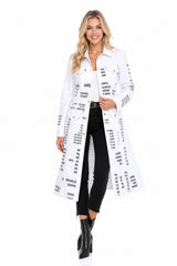 CHAQUETA-VESTIDO MAXI DE VIAJE VAQUERO BLANCO