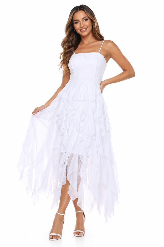 DREAM RUFFLE MESH DRESS