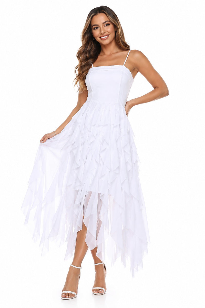 DREAM RUFFLE MESH DRESS