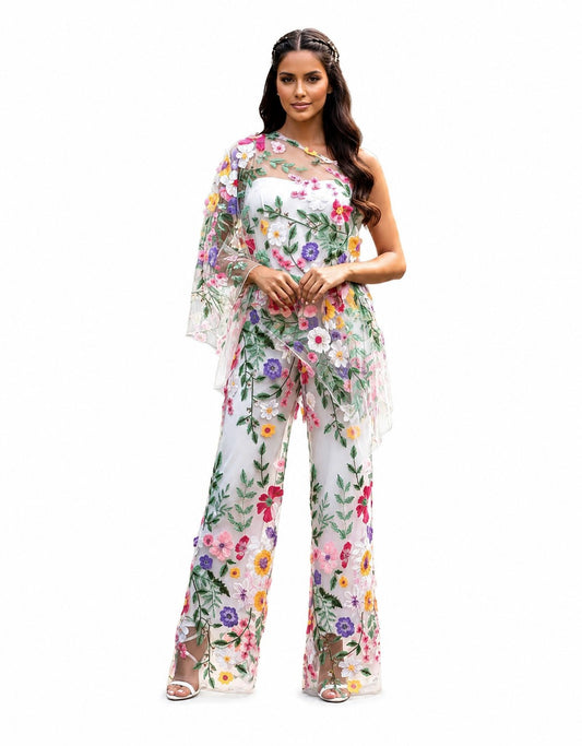 KOKOMO UNLIMITED  3D FLORAL DIVINE 7WAY SCARF