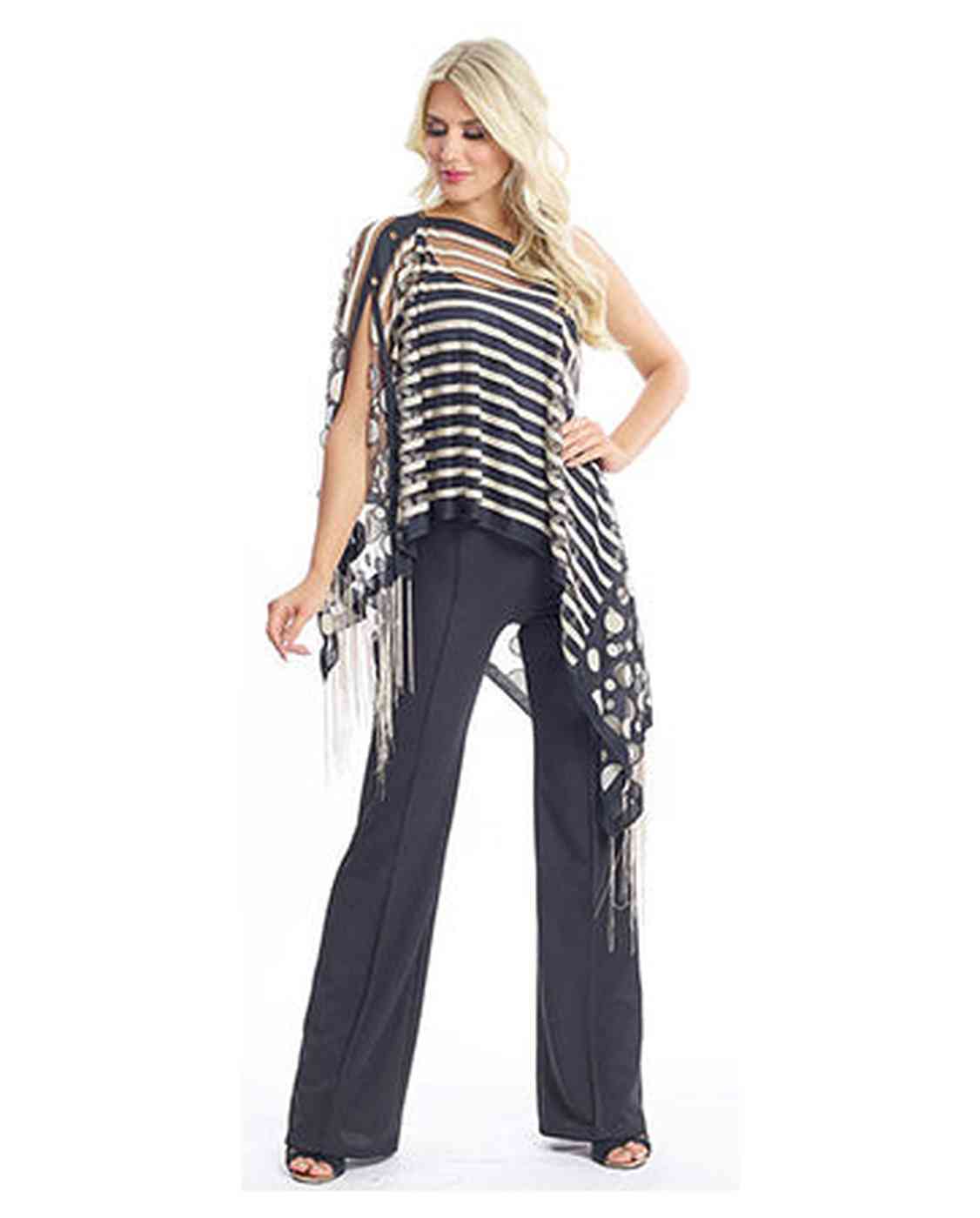 KOKOMO UNLIMITED DOTS & STRIPES 7-WAY SCARF-GOLD