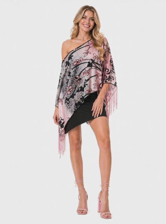 SCROLL FLOWER 7-WAY SCARF