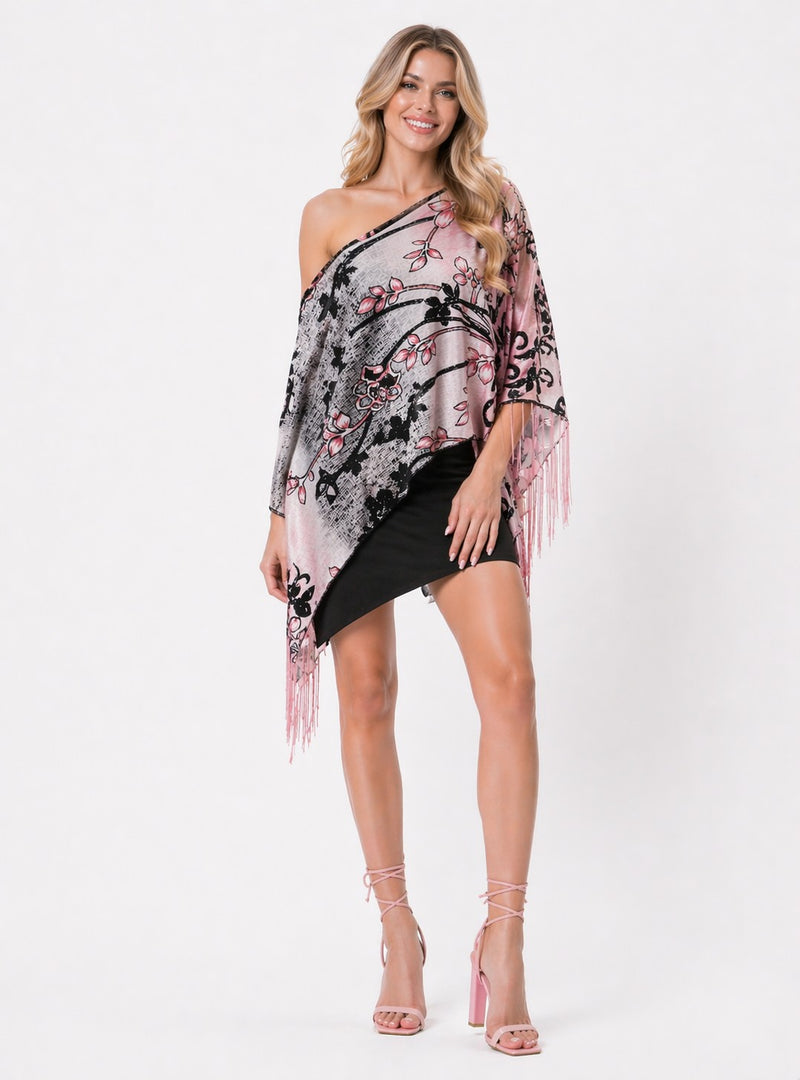 SCROLL FLOWER 7-WAY SCARF