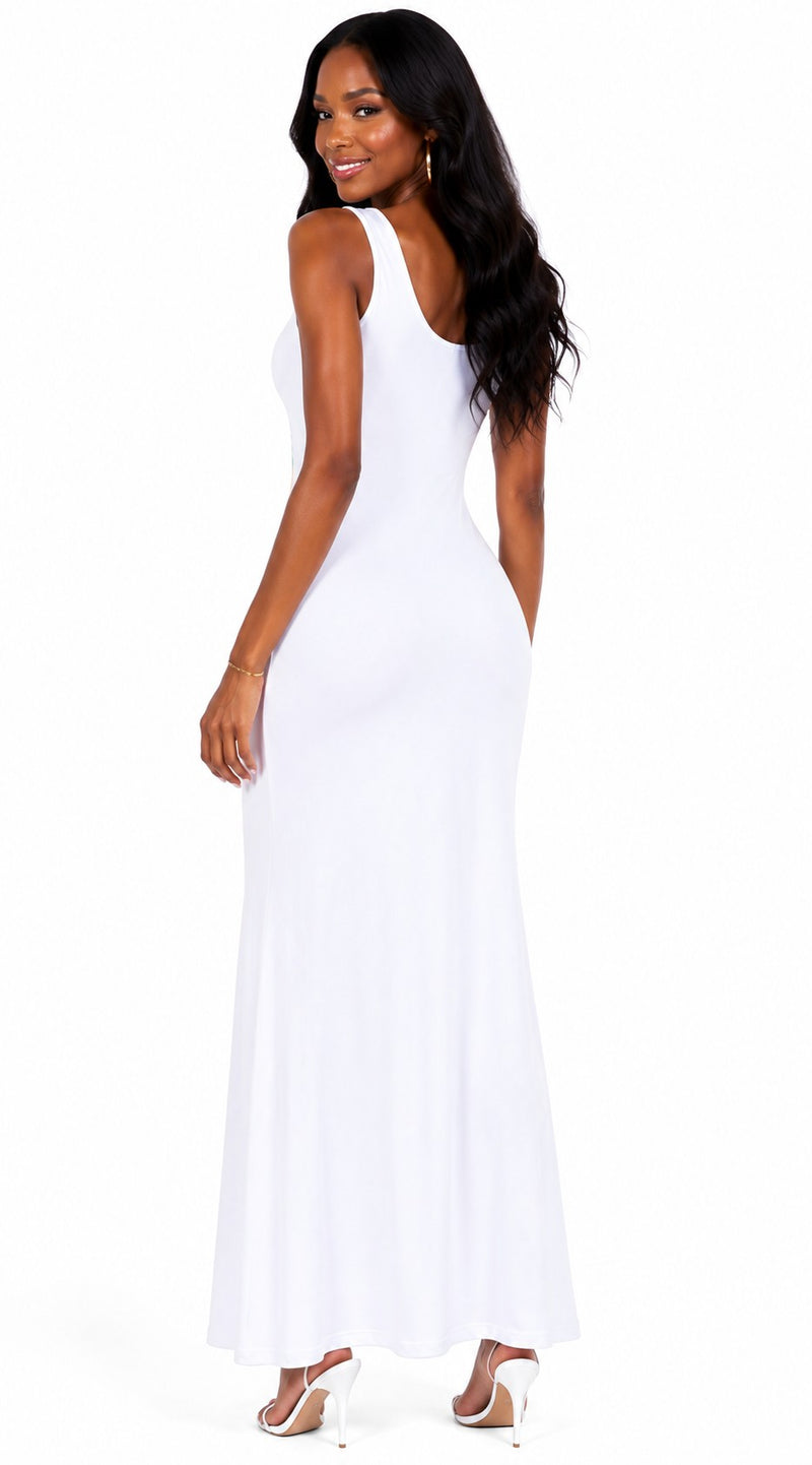 VESTIDO LARGO DE TIRANTES CON ESPIRAL MILTI