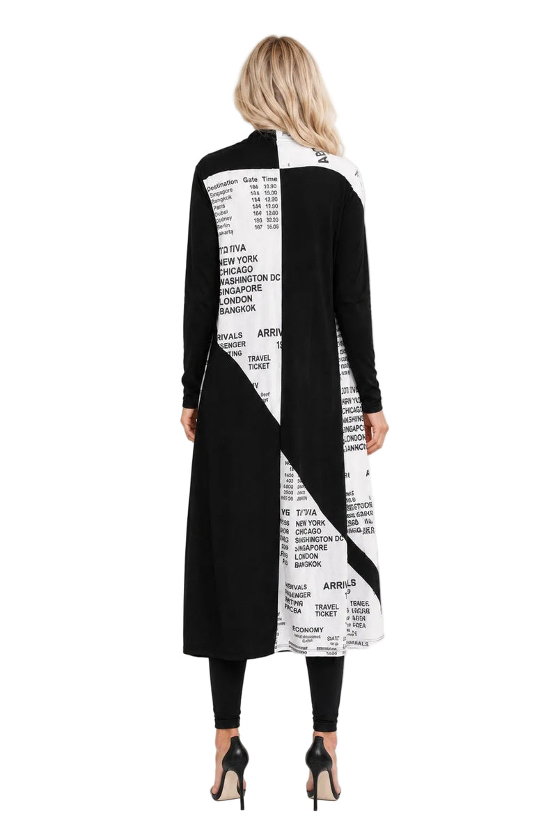 TRAVEL COLOR BLOCK  DUSTER