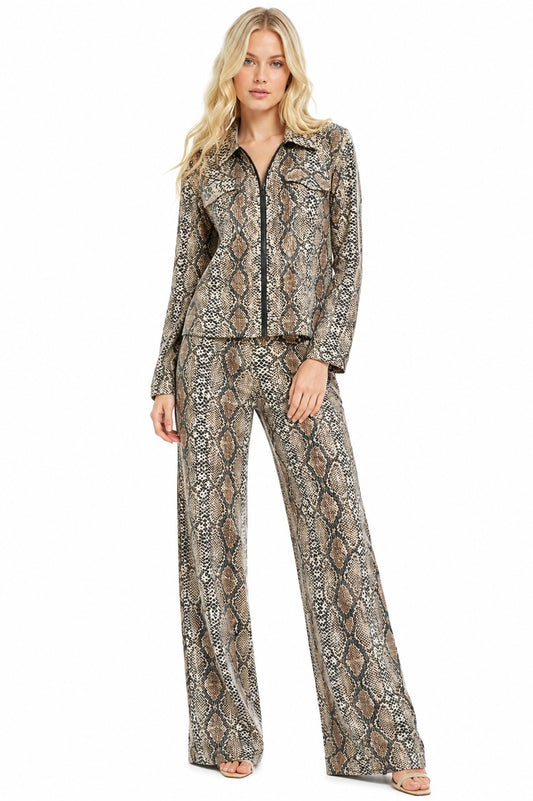 LONG SLEEVE  SEQUIN-FOIL SHORT JACKET