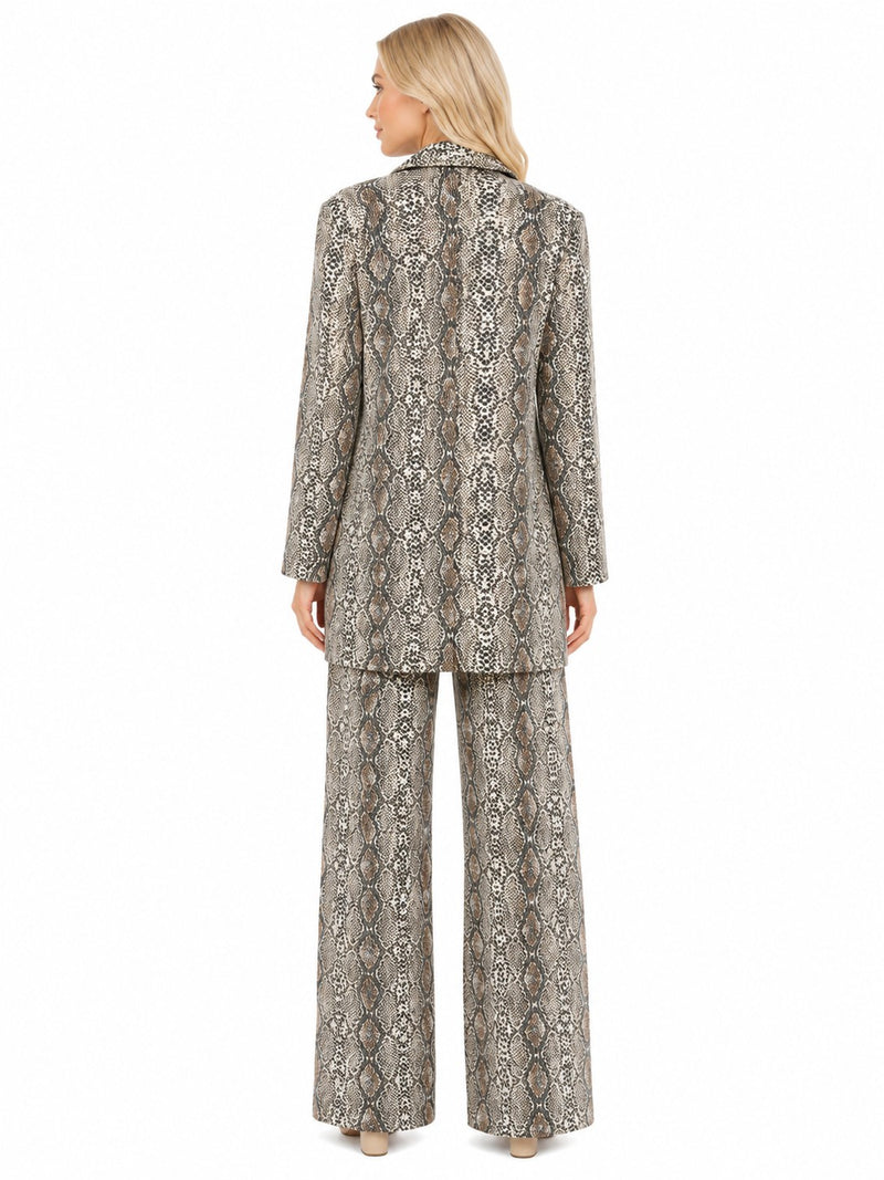 LONG SLEEVE SEQUIN-FOIL BLAZER JACKET
