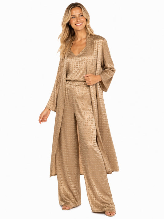 LONG SLEEVE GOLD DOT TO DOT CARDIGAN JACKET