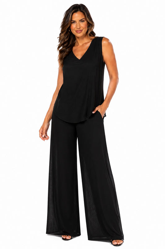 SLEEVELESS MESH TANK TOP
