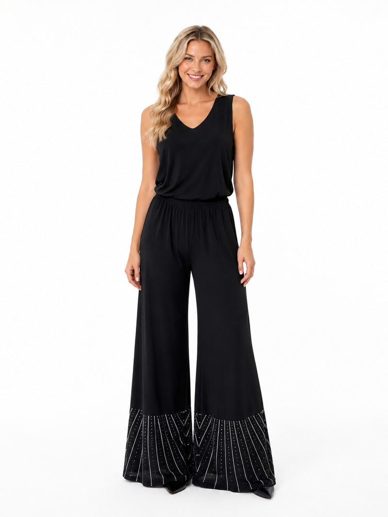 MESH RHINESTONE PANT