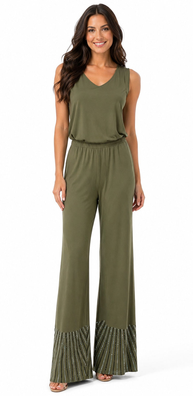 MESH RHINESTONE PANT