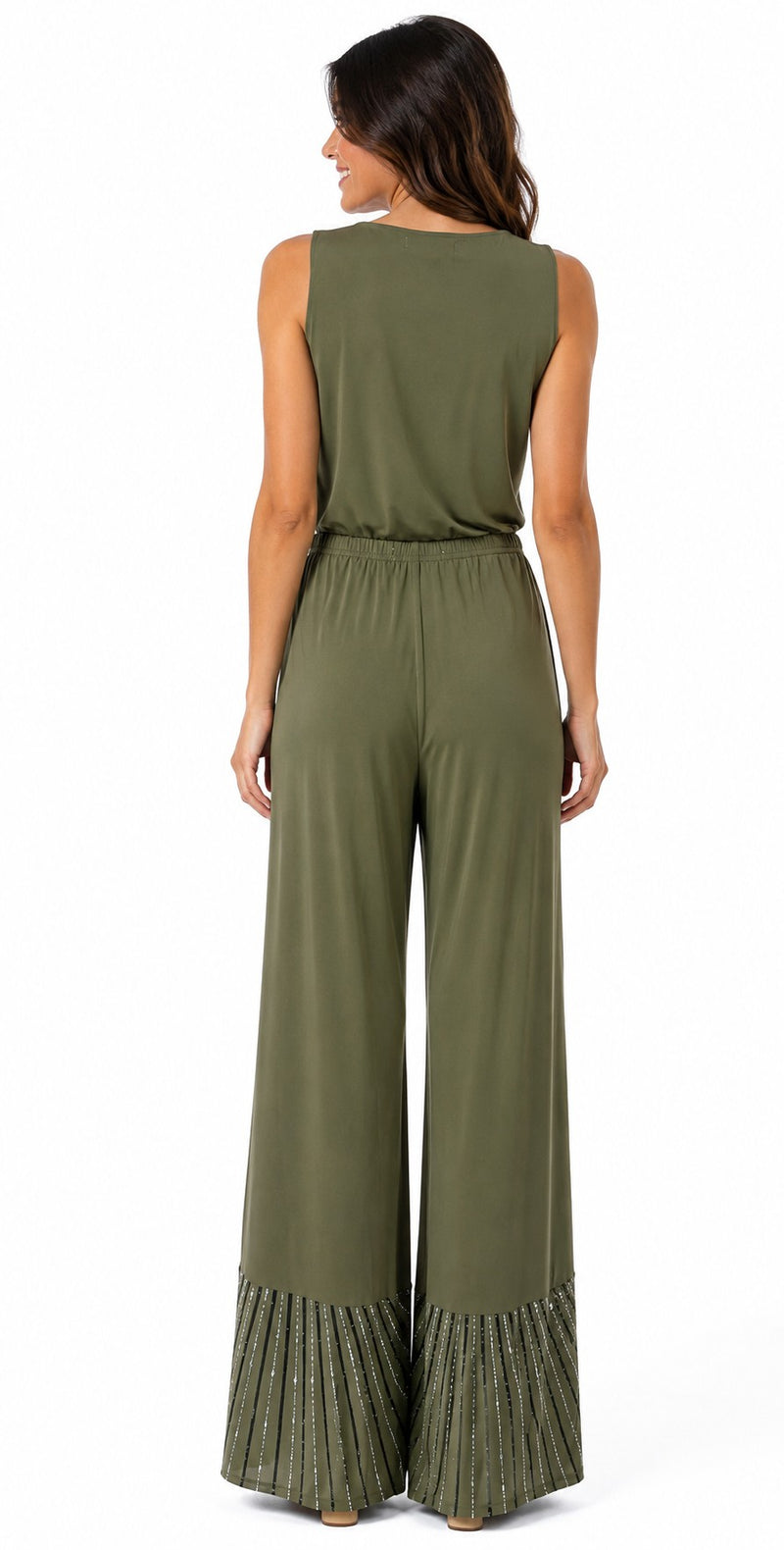 MESH RHINESTONE PANT