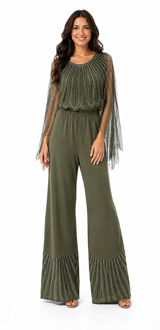 MESH RHINESTONE PANT