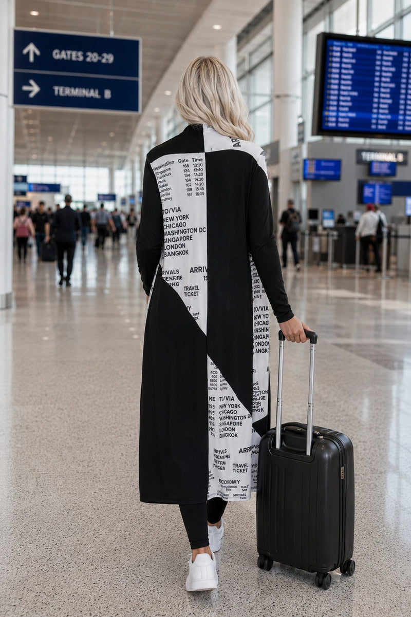 TRAVEL COLOR BLOCK  DUSTER