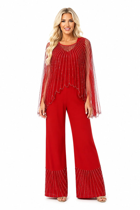 MESH RHINESTONE PANT