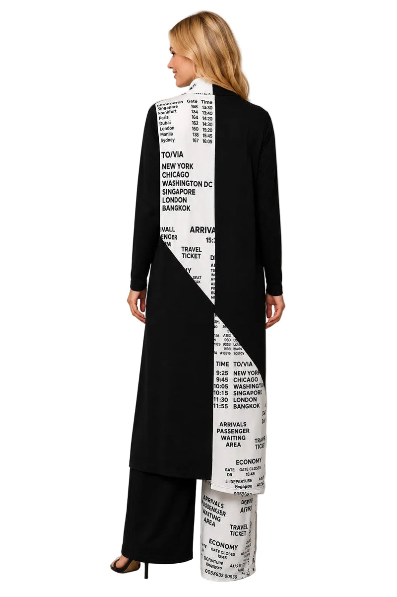 TRAVEL COLOR BLOCK  DUSTER
