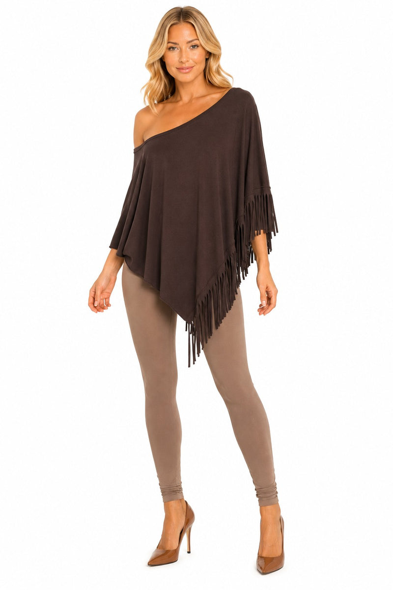 ONE-SIDED FRINGE TUNIC