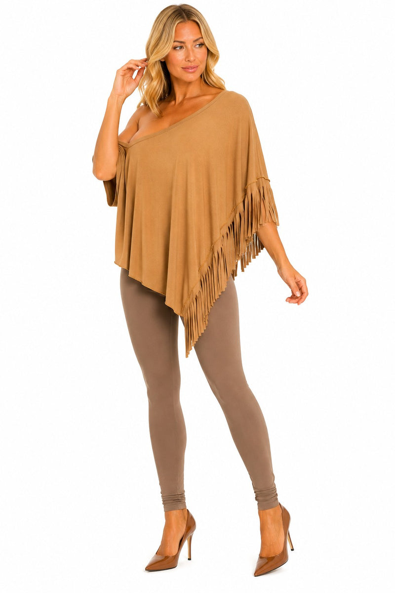 ONE-SIDED FRINGE TUNIC