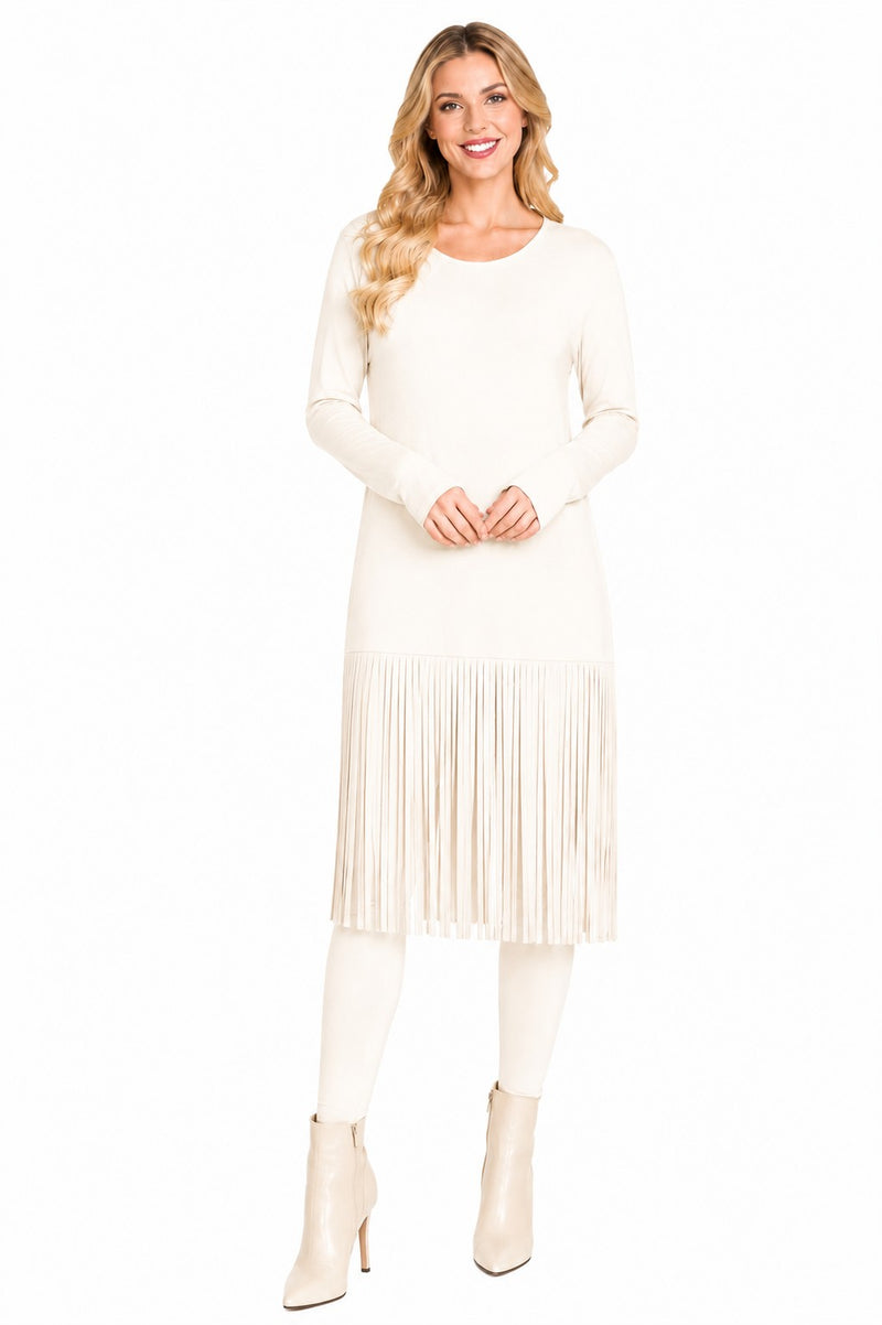 LONG SLEEVE FRINGE TUNIC