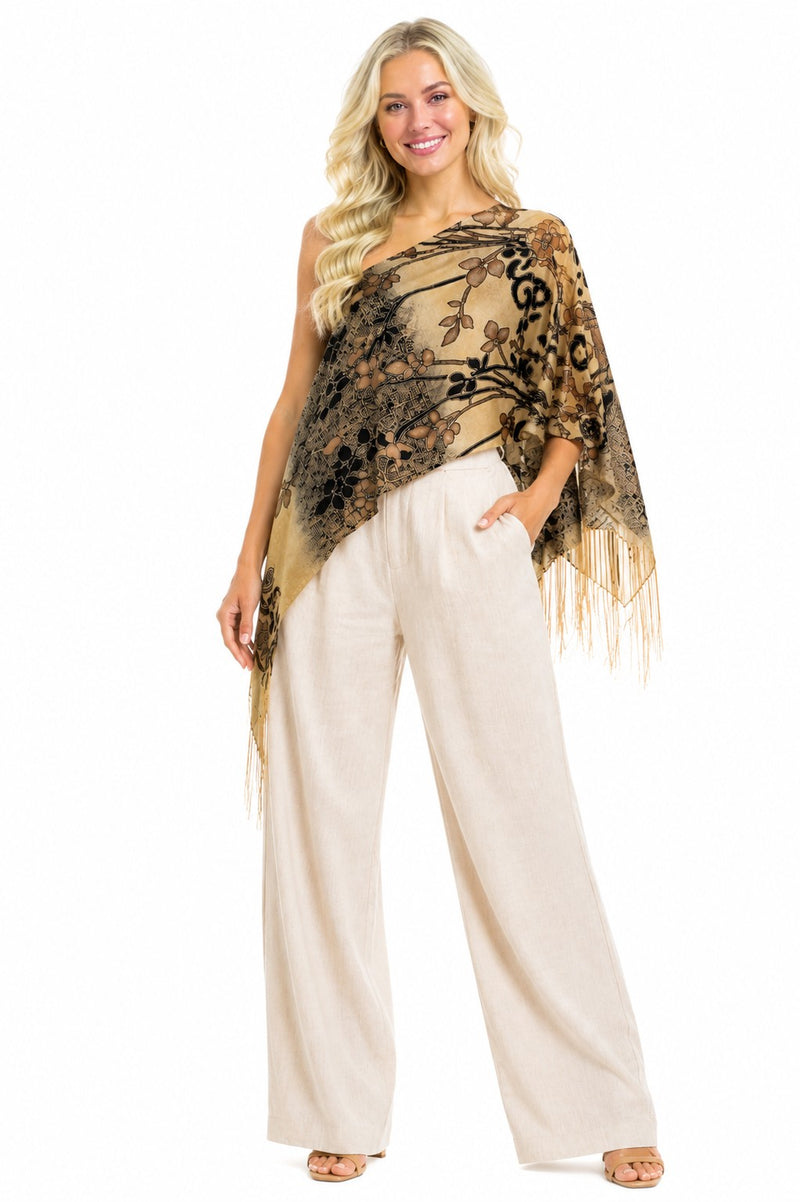 SCROLL FLOWER 7-WAY SCARF