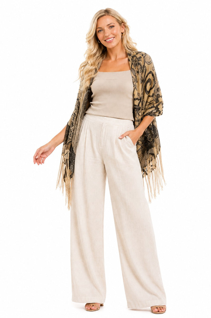 SCROLL FLOWER 7-WAY SCARF
